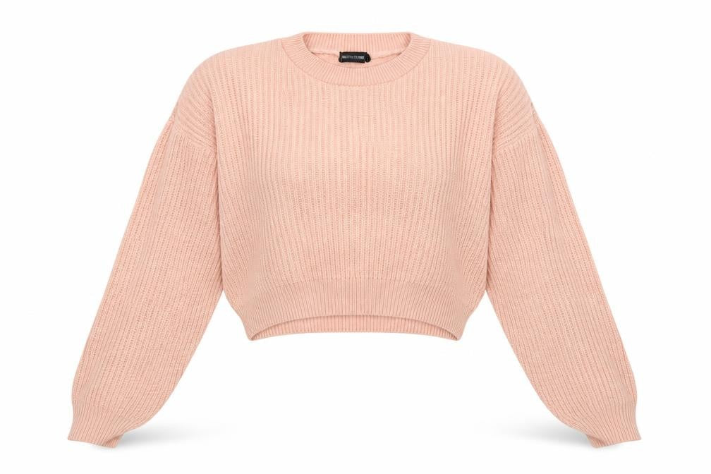 PRETTYLITTLETHING Womens Pink  Knit Pullover Jumper Size M