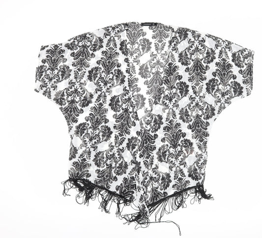 Atmosphere Womens Black Floral  Jacket  Size XS