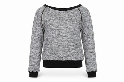 Front view of Select women’s grey jumper, size S