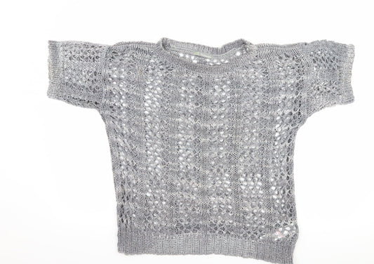 Marks and Spencer Womens Grey   Basic T-Shirt Size 12