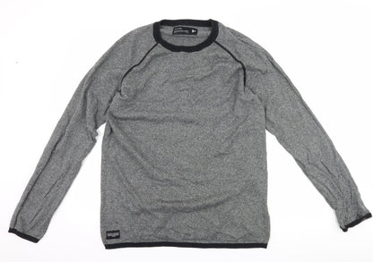 Front view of Diverse men’s grey jumper, size 2XL