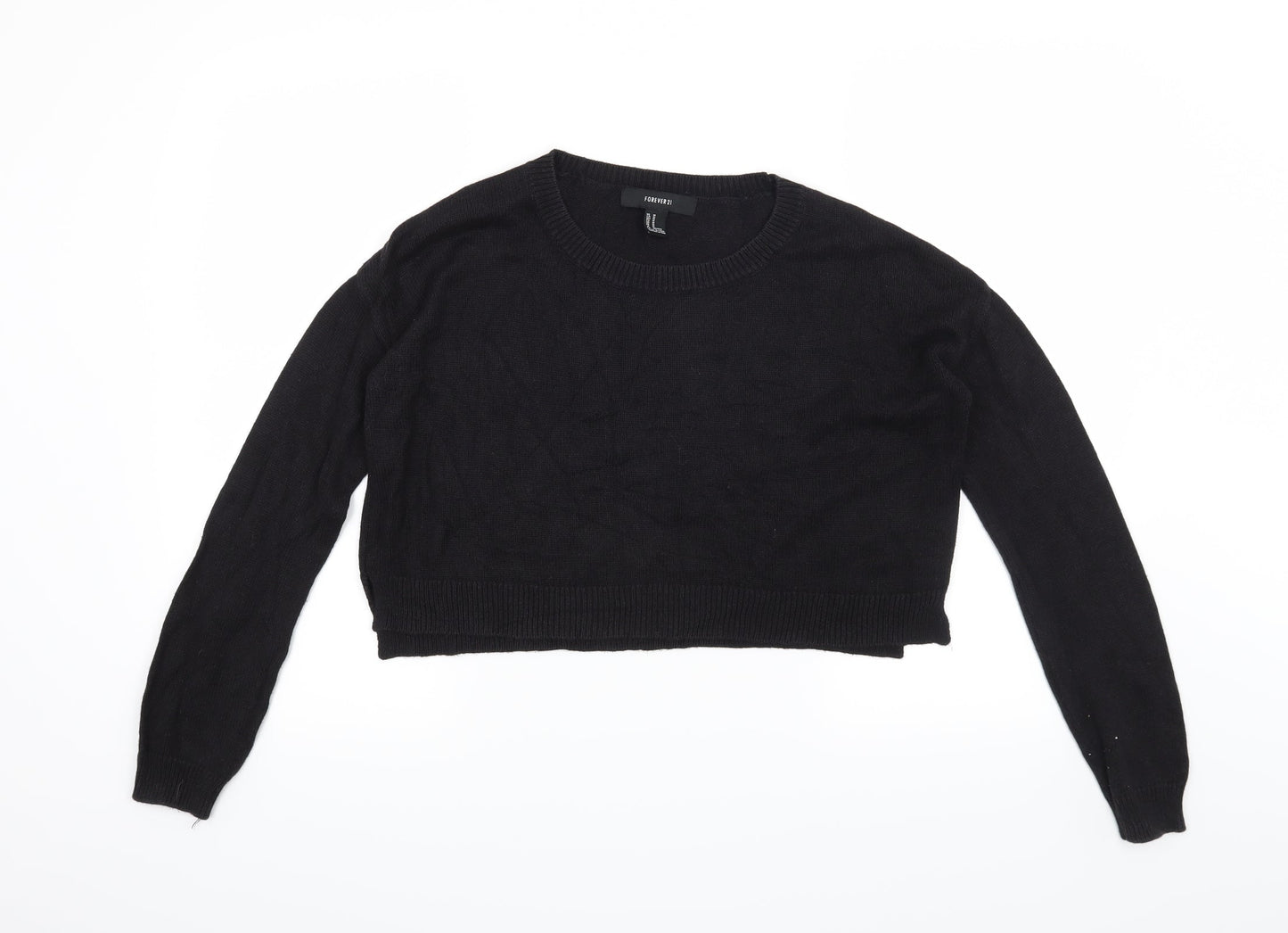 FOREVER 21 Womens Black   Pullover Jumper Size M