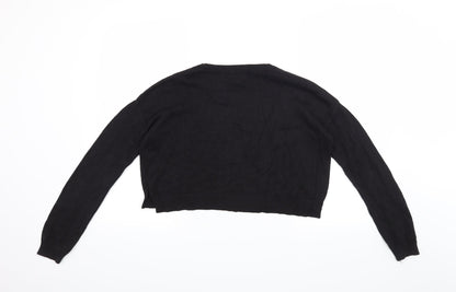 Back view of Forever 21 women’s black jumper, size M