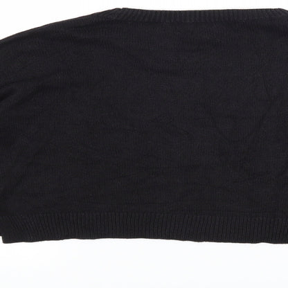 Brand and care label for Forever 21 women’s black jumper, size M