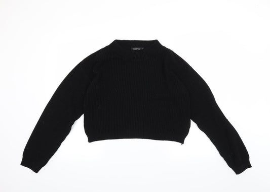 Boohoo Womens Black   Pullover Jumper Size M