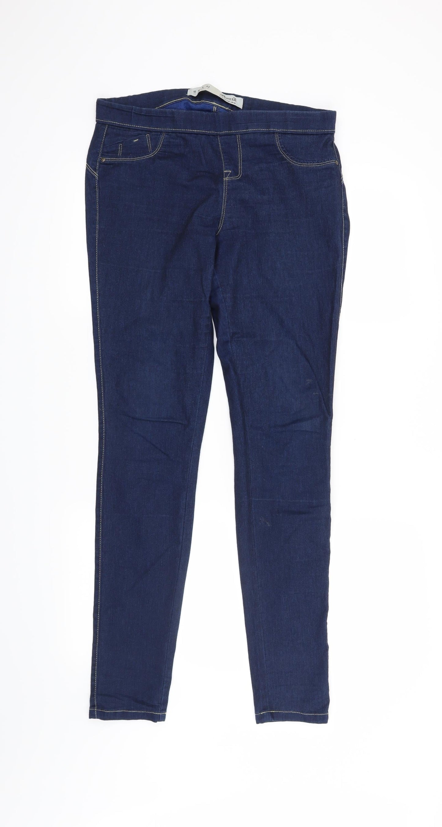 Denim & Co. Womens Blue   Jegging Jeans Size 10 L30 in