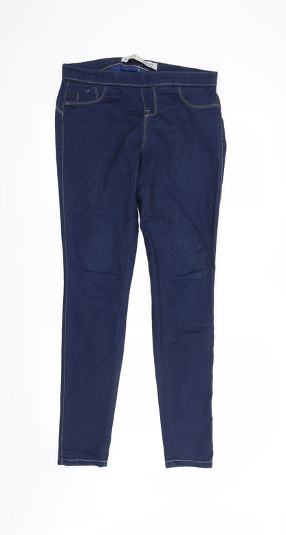 Additional front view of Denim & Co. women’s blue jegging jeans, size UK 10, 30-inch leg