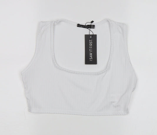 I SAW IT FIRST Womens White   Basic T-Shirt Size 16