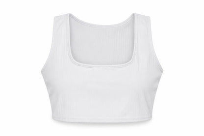 Front view of I SAW IT FIRST women’s white basic t-shirt, size UK 16