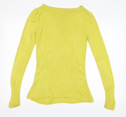 Back view of George women’s green jumper, size UK 10
