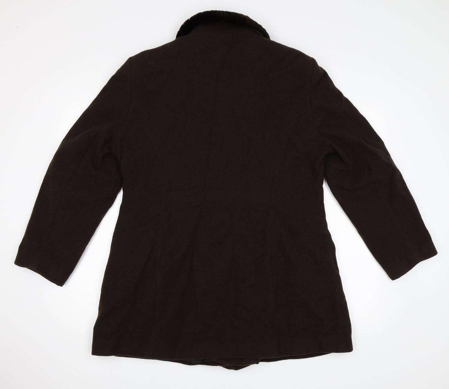 Richards Womens Brown   Pea Coat Coat Size 14