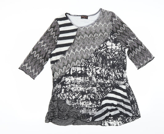 Anna Rose Womens Black   Basic Blouse Size 2XL