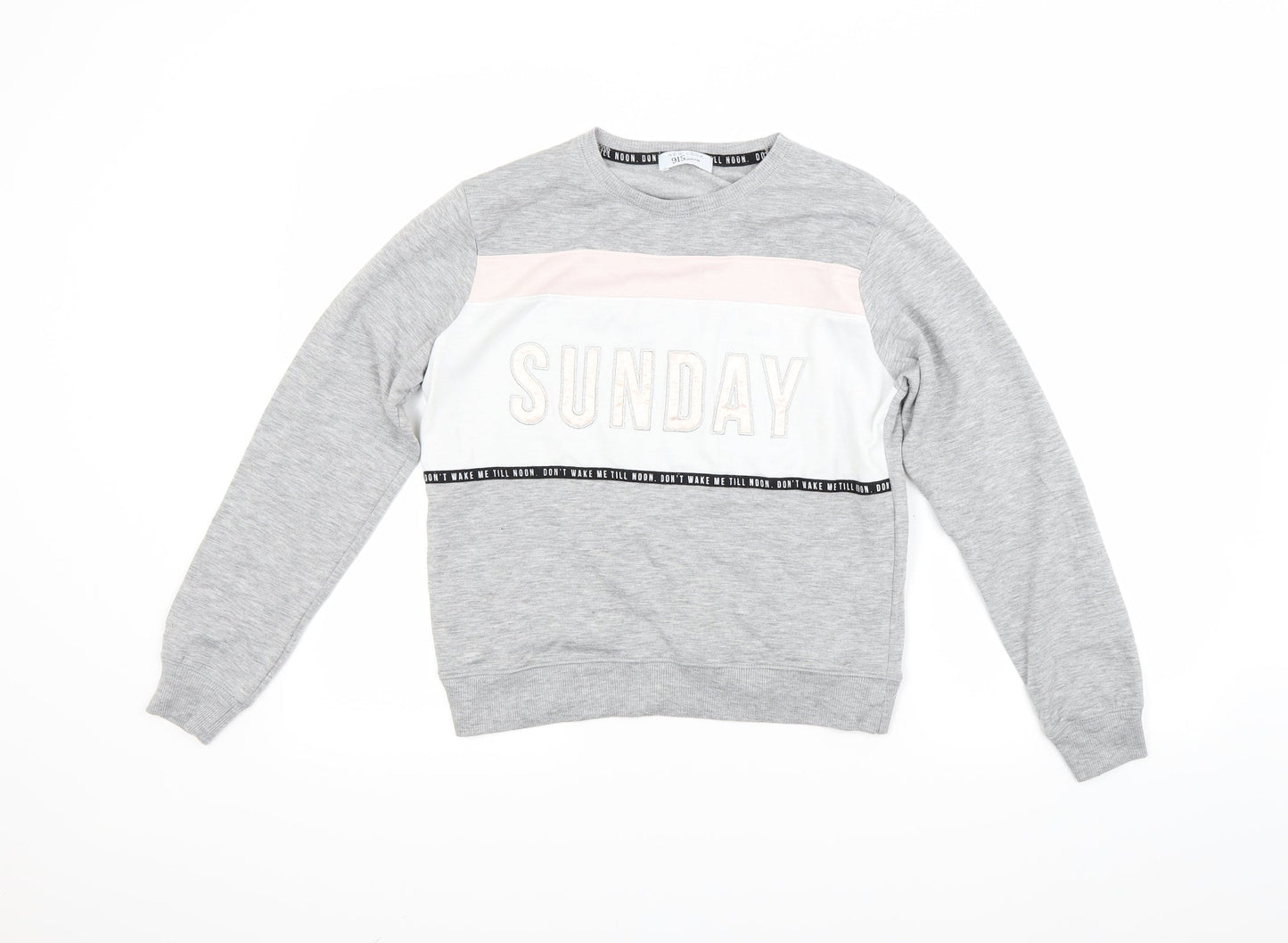 New Look Womens Grey   Pullover Sweatshirt Size M