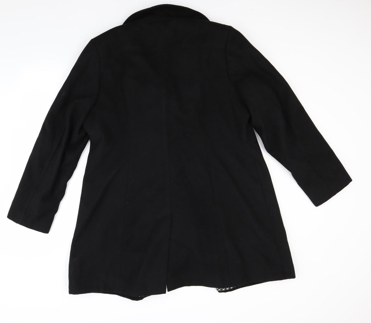 marks  Womens Black   Overcoat Coat Size 10