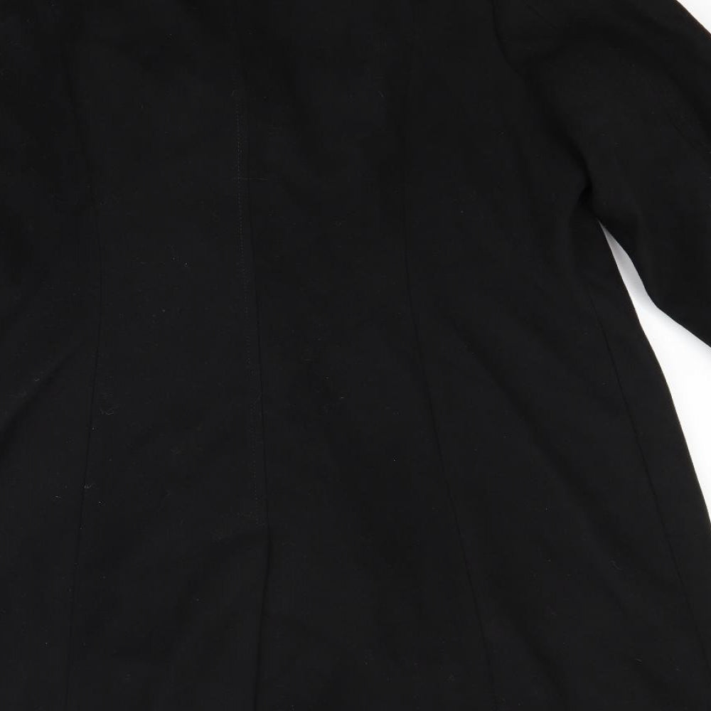 marks  Womens Black   Overcoat Coat Size 10