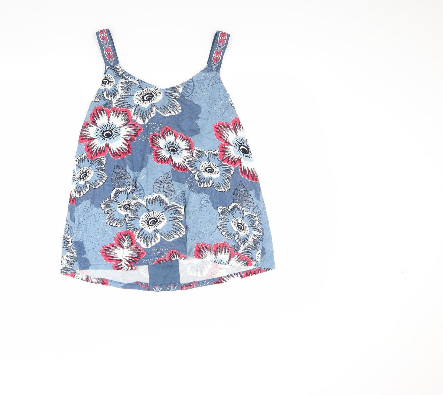 NEXT Womens Blue Floral  Basic Tank Size 8