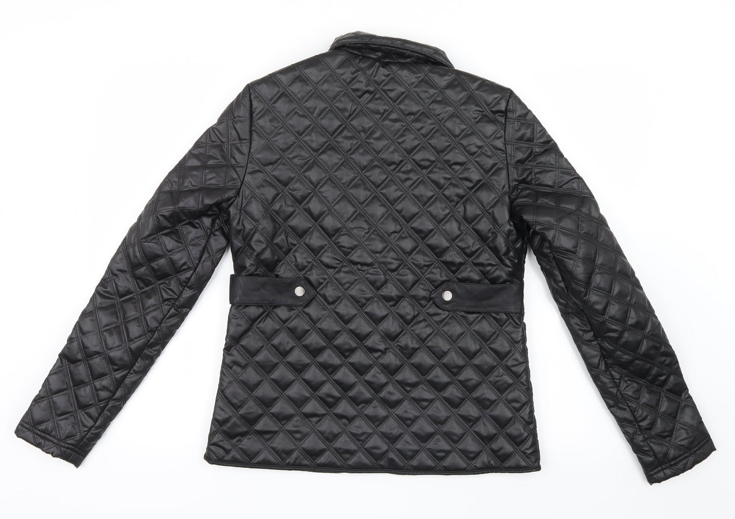 Dreams Womens Black Geometric  Jacket  Size 10