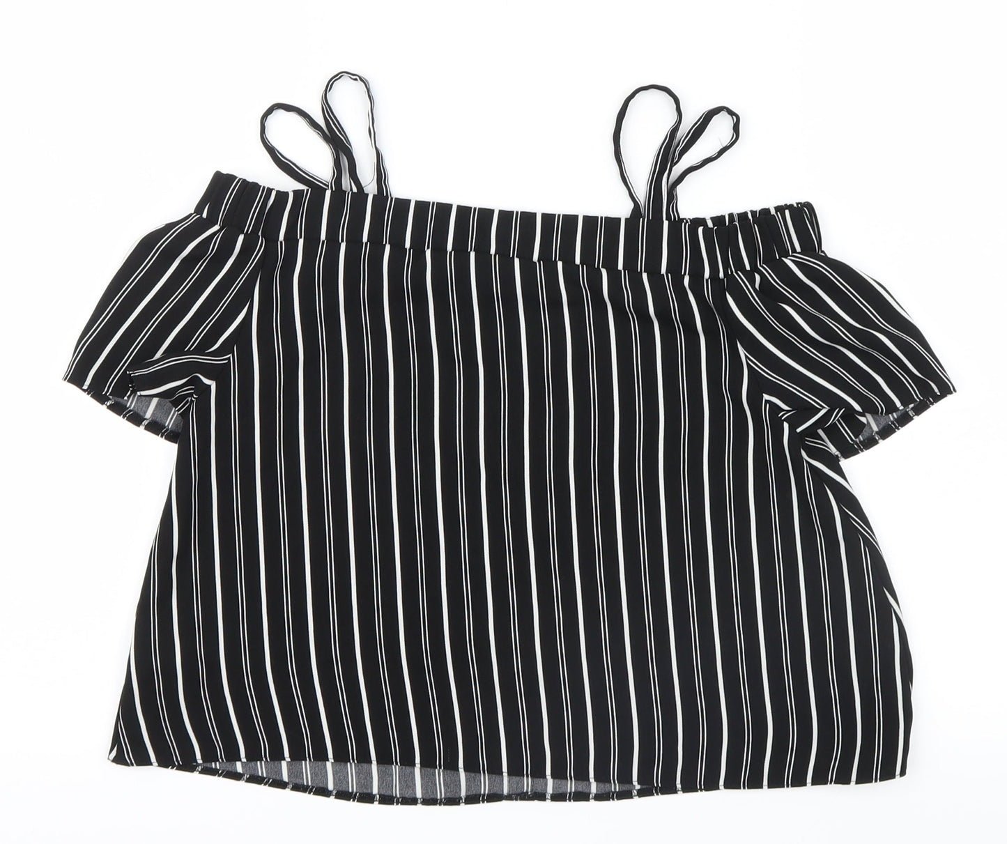 Primark Girls Black Striped  Basic Casual Size 10-11 Years