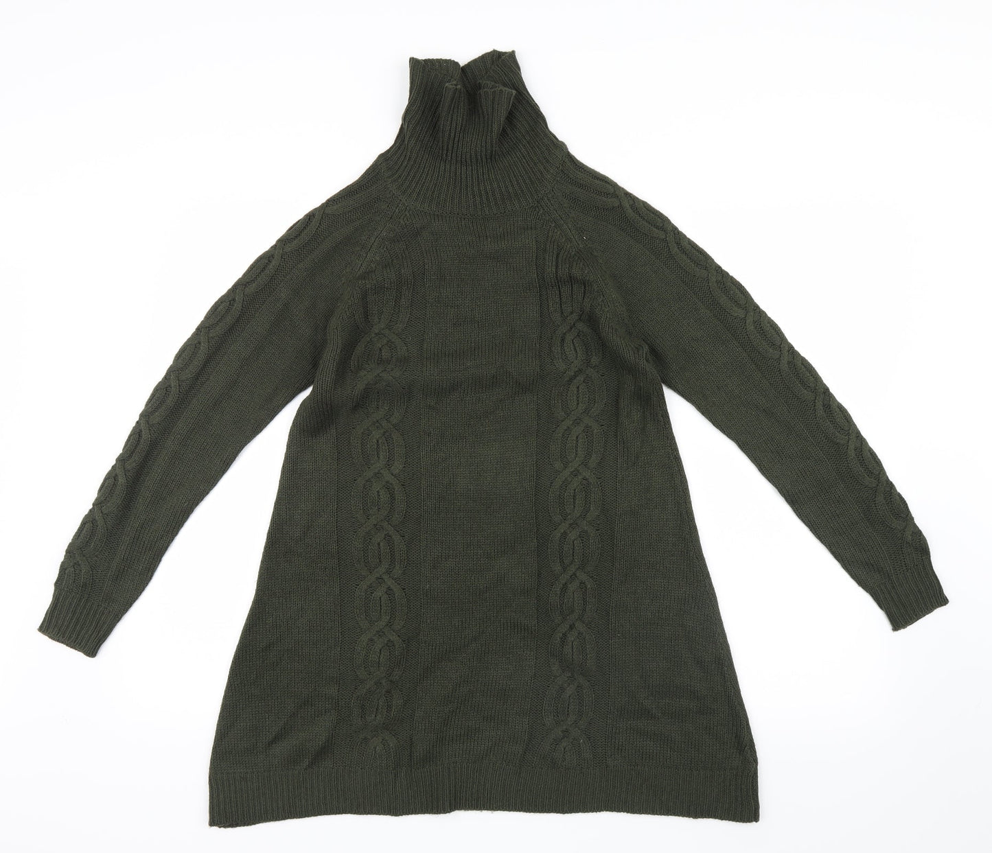 Select Womens Green  Knit Pullover Jumper Size 10