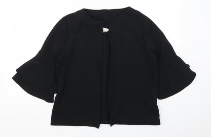 Front view of F&F women’s black jacket, size UK 10