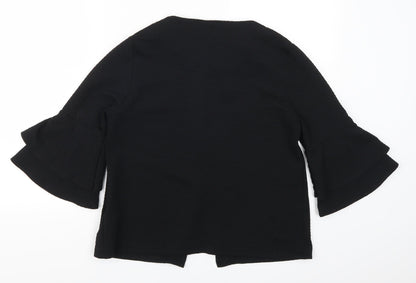 Back view of F&F women’s black jacket, size UK 10