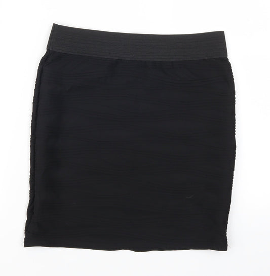 Internationale Womens Black   Mini Skirt Size 10  - TExtured