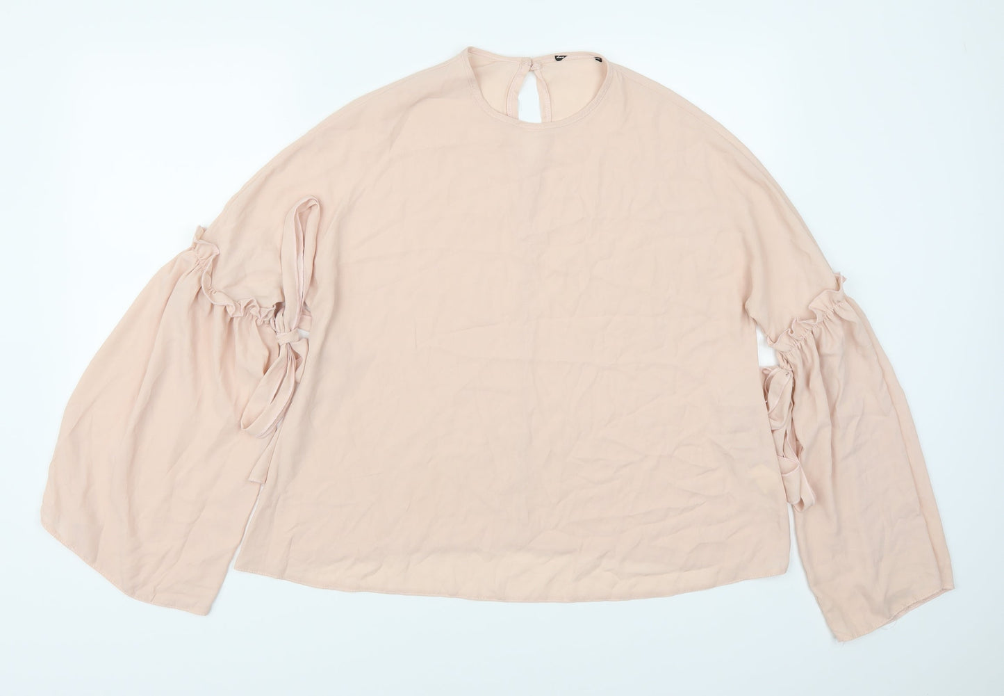 Preworn Womens Pink   Basic Blouse Size 12