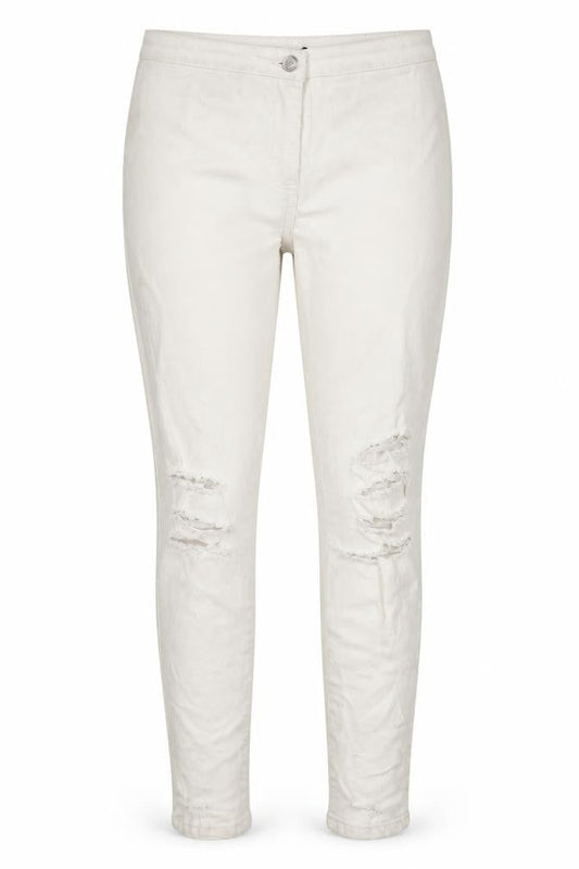 Parisian Womens White  Denim Straight Jeans Size 12 L26 in