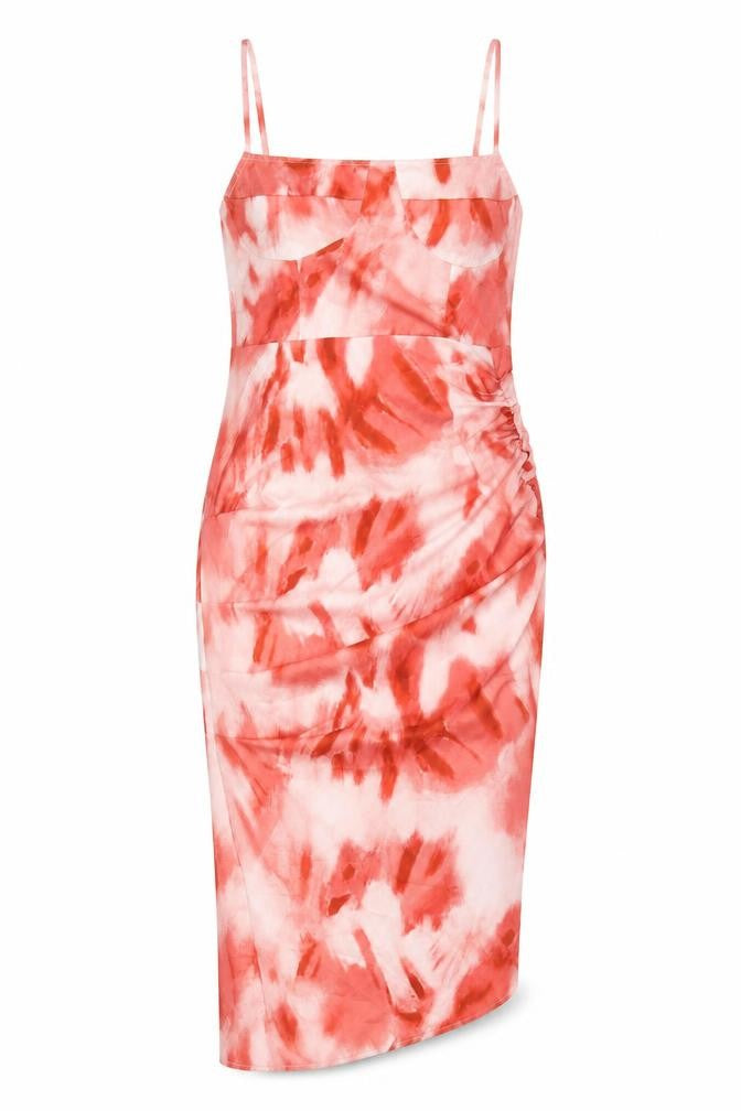 SheIn Womens Red   Pencil Dress  Size S  - Abstract