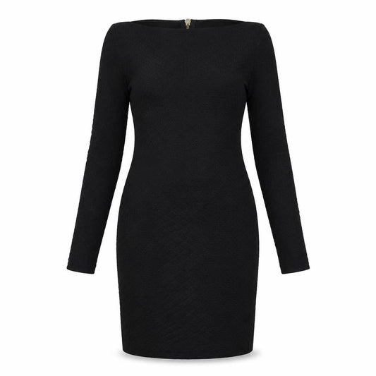 Lipsy Womens Black Animal Print  Bodycon  Size 8