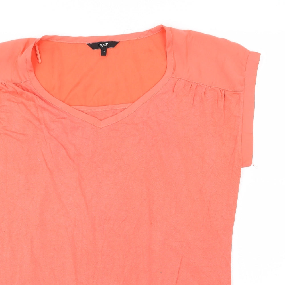 NEXT Womens Pink  Jersey Basic T-Shirt Size 14