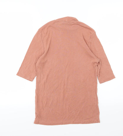 Back view of F&F women’s brown knit jumper, size UK 14