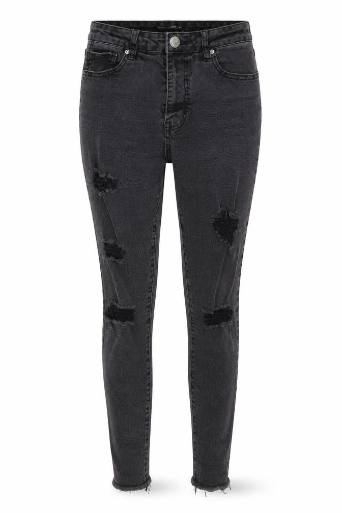 Boohoo Womens Black  Denim Skinny Jeans Size 10 L26 in