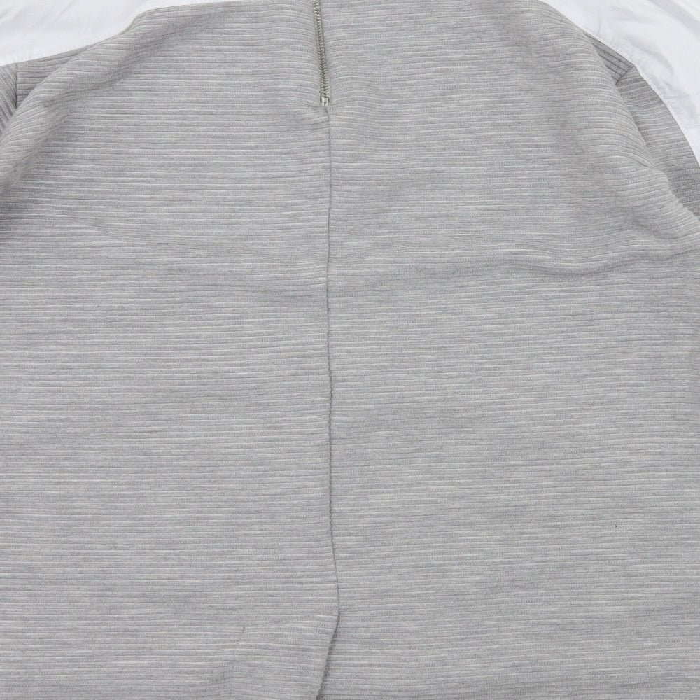 Bebe Plus Womens Grey   Basic Blouse Size L