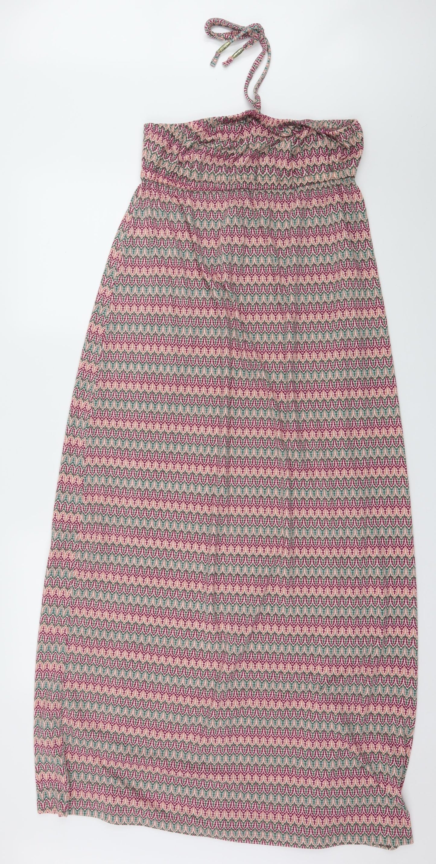 Preworn Womens Pink Geometric Jersey Maxi  Size M