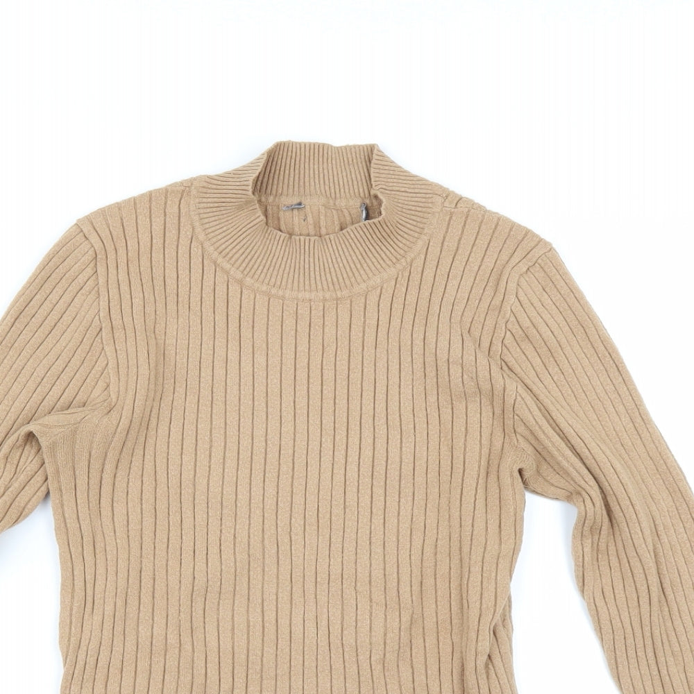 Primark Womens Gold   Pullover Jumper Size M