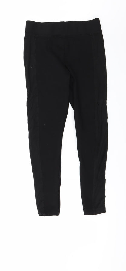 Additional front view of Topshop women’s black trousers, size UK 10, 25-inch leg