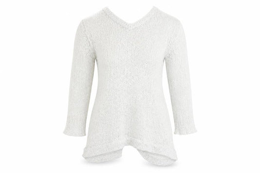 Front view of Tu women’s white jumper, size UK 12