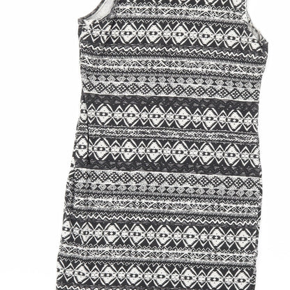 Brand and care label for Atmosphere women’s black bodycon, size UK 8