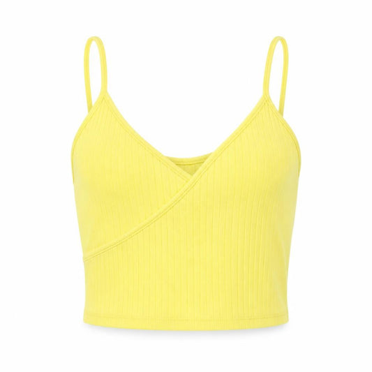 Topshop Womens Yellow   Basic Tank Size 8