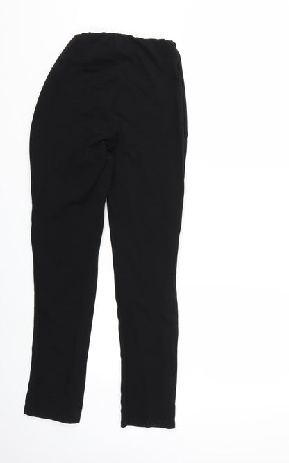 Back view of PRETTYLITTLETHING women’s black trousers, size UK 10, 27-inch leg