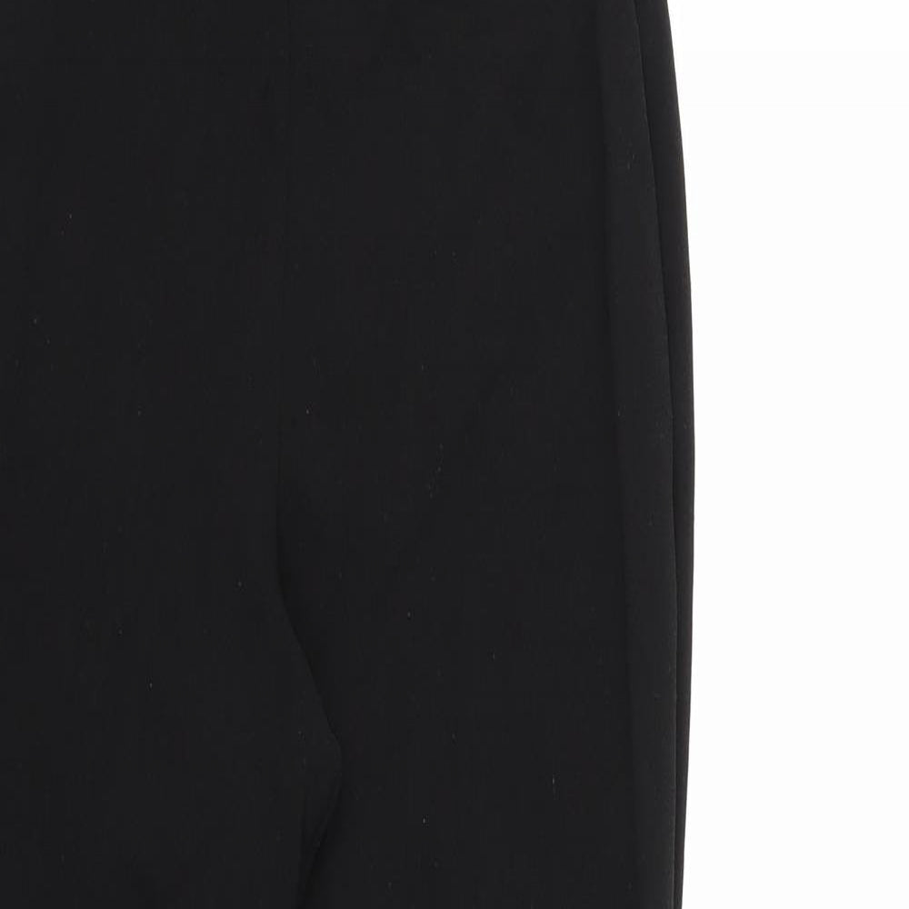 PRETTYLITTLETHING Womens Black   Trousers  Size 10 L27 in