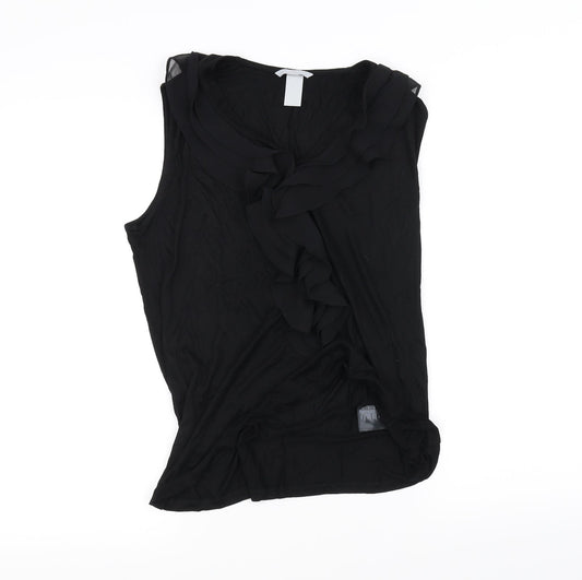 H&M Womens Black   Basic Blouse Size M