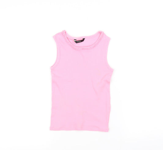 George Girls Pink   Pullover Jumper Size 6-7 Years