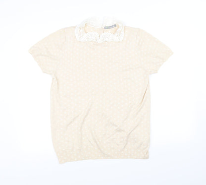 Additional front view of Marks & Spencer women’s beige jumper, size UK 16