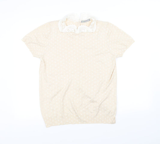 m&s Womens Beige   Pullover Jumper Size 16