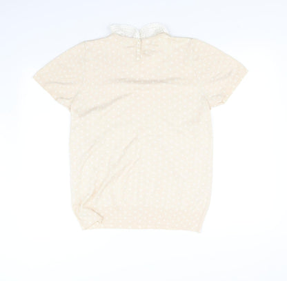Back view of Marks & Spencer women’s beige jumper, size UK 16