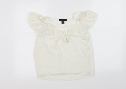 Additional front view of Atmosphere women’s white basic blouse, size UK 8