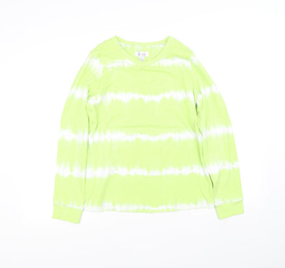 Additional front view of d&co women’s green jumper, size XS