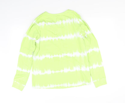 Back view of d&co women’s green jumper, size XS